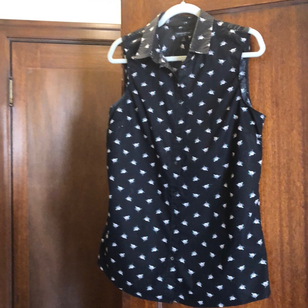 Banana Republic Button Down Floral Tank